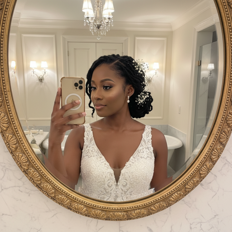 13 Beautiful Dreadlock Wedding Hairstyles