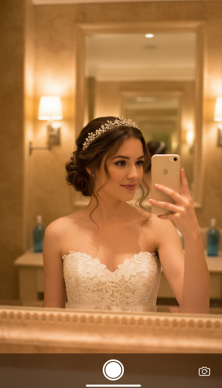 16 Stunning Wedding Hairstyles with Crown & Accessories
