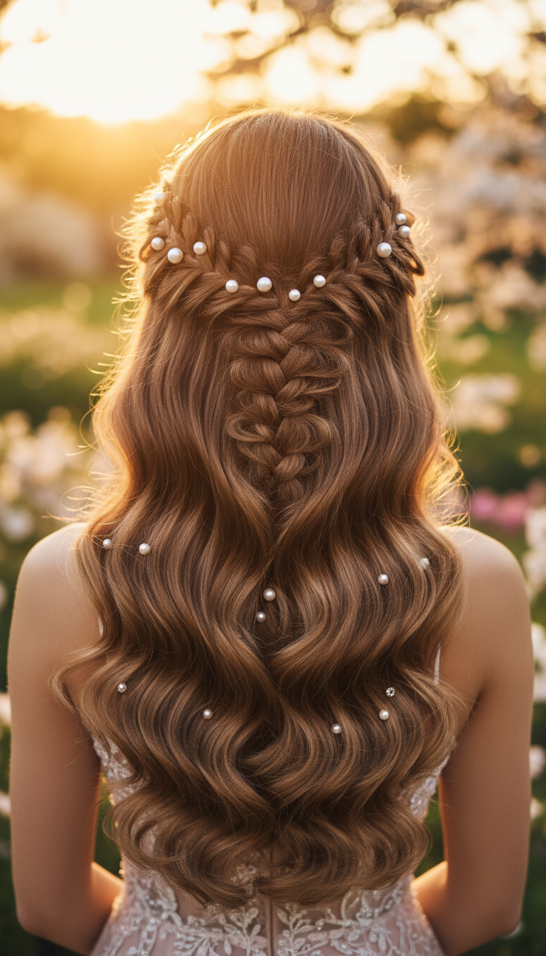10 Pretty Prom Hairstyles With Pearls for a Luxury Look
