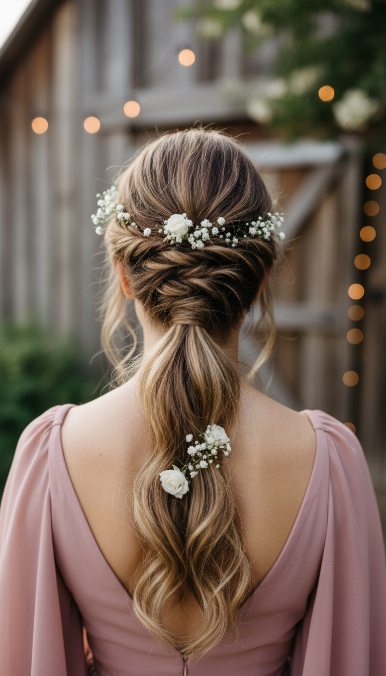 10 Bridesmaid Ponytail Hairstyles That Look Elegant