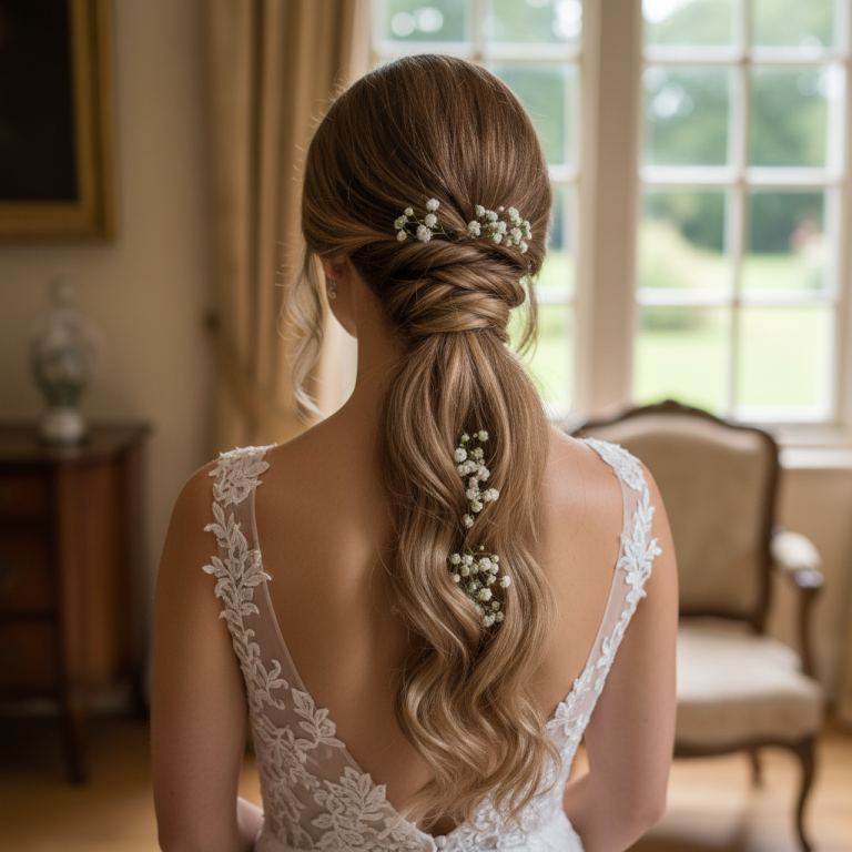 14 Wedding Hairstyles Ponytail Brides Are Loving