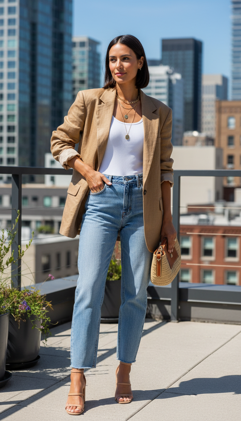 12 Business Casual Outfits With Blue Jeans That Actually Work